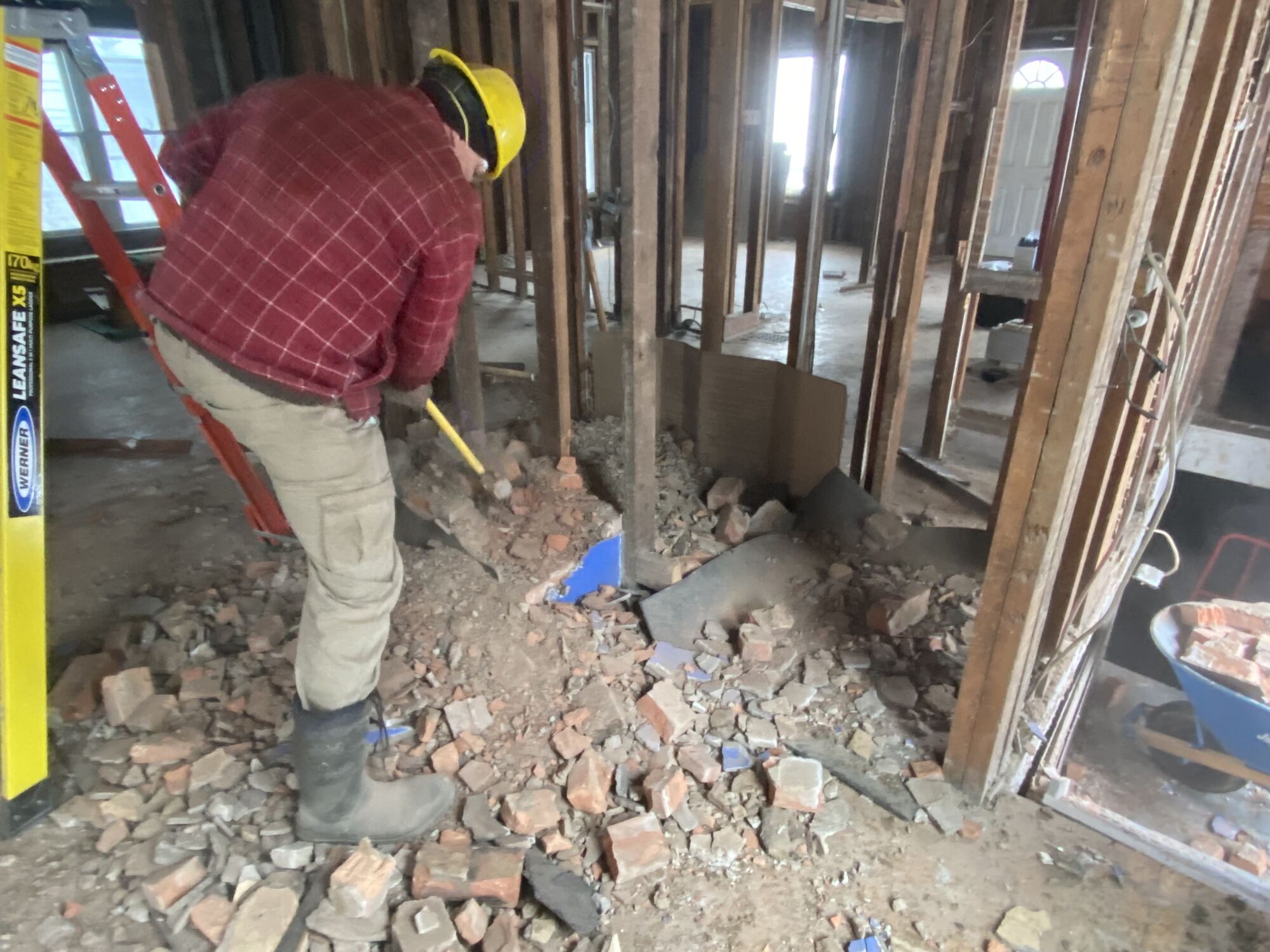 Interior taken back to structure during a VALOR select demolition